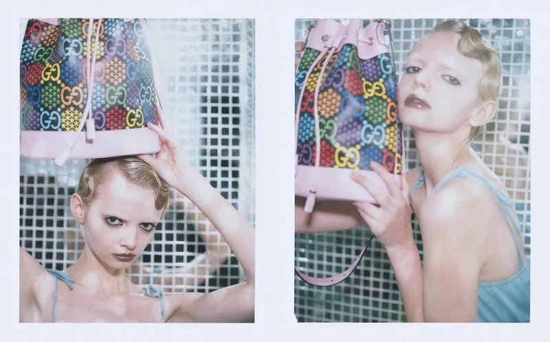 Psychedelic系列粉紅水桶包（NT$63,700）