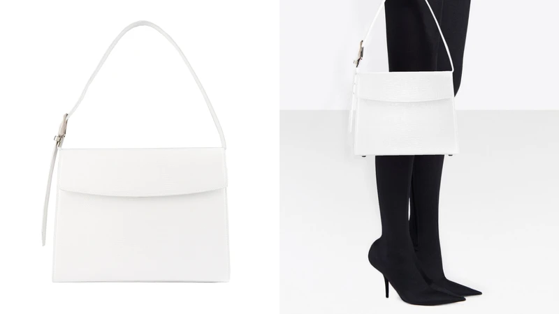 白色蜥蜴壓紋M(NT$55,900) 白色蜥蜴壓紋M(NT$55,900)