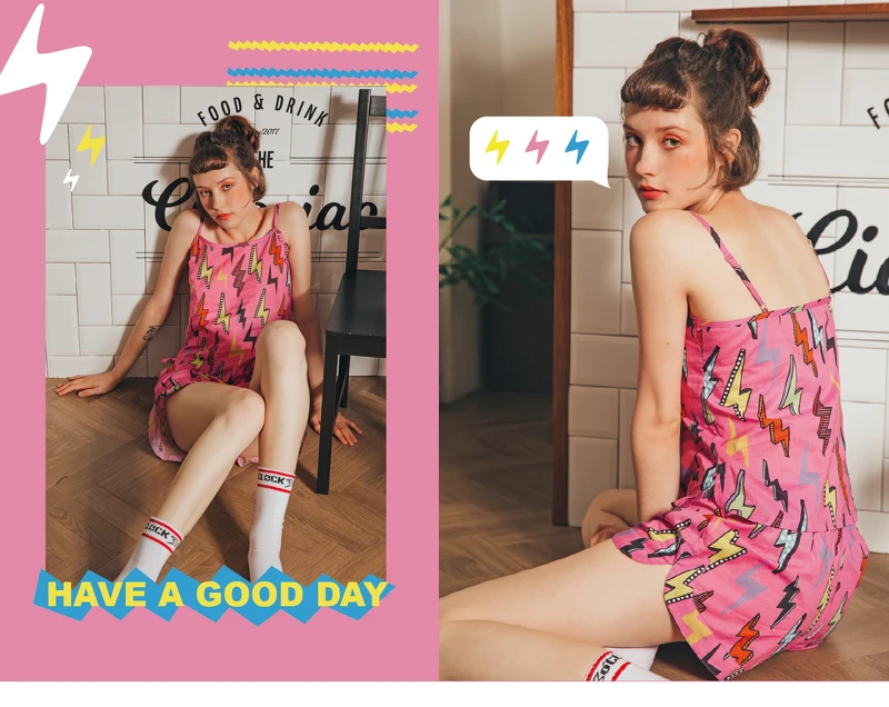 細肩帶背心款成套居家服(NT$899) 細肩帶背心款成套居家服(NT$899)