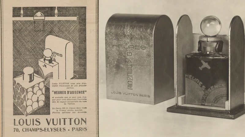 1920年代第一瓶Heures d’Absence與廣告 1920年代第一瓶Heures d’Absence與廣告