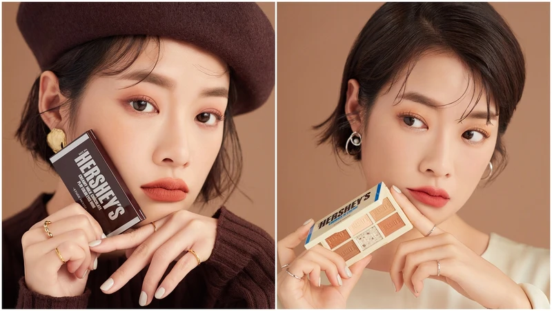 Etude House X Hershey’s玩轉色彩迷你眼彩盤，NT550。