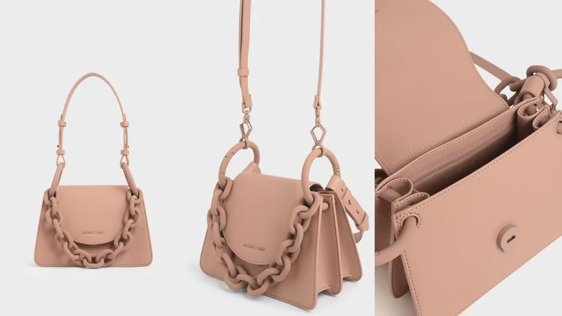 粗鍊小型肩背包細節