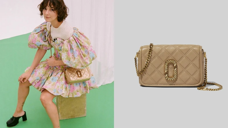 Marc Jacobs 優雅米 The Status 復古格紋翻蓋方包，NT23,900