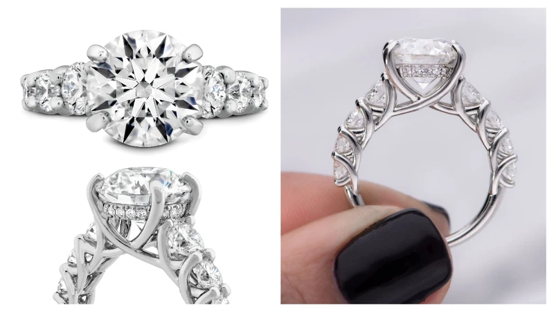 鉑金鑲嵌3.29克拉主鑽,NT4,454,000  鉑金鑲嵌3.29克拉主鑽,NT4,454,000