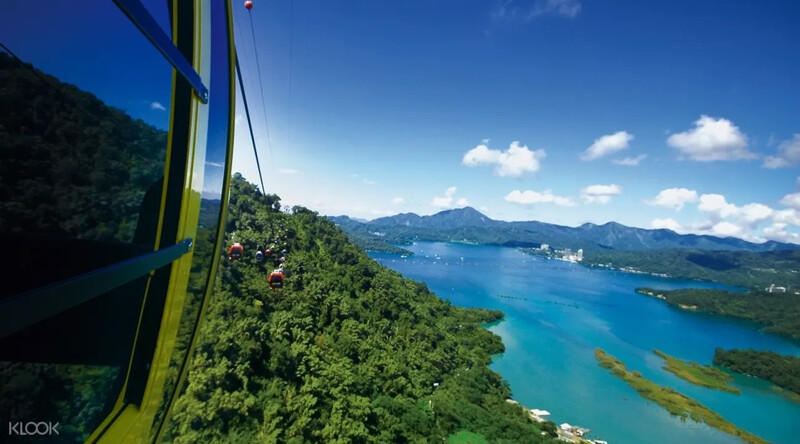 纜車上一睹日月潭全貌 纜車上一睹日月潭全貌