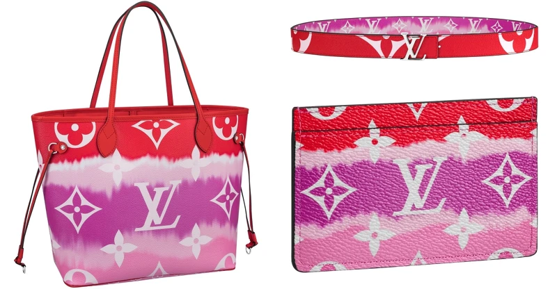 (左)Neverfull(NT$70,500)、(右上)皮帶(NT$19,900)、(右下)卡夾(NT$12,800) (左)Neverfull(NT$70,500)、(右上)皮帶(NT$19,900)、(右下)卡夾(NT$12,800)