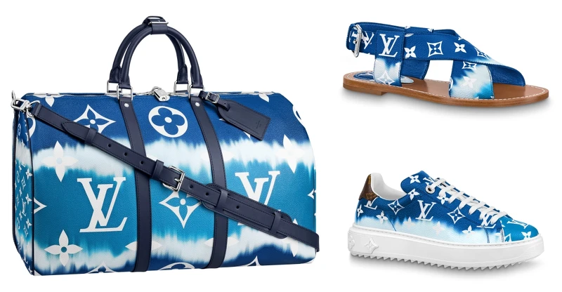 (左)Keepall(NT$84,000)、(右上)涼鞋(NT$30,400)、運動鞋(NT$32,200) (左)Keepall(NT$84,000)、(右上)涼鞋(NT$30,400)、運動鞋(NT$32,200)