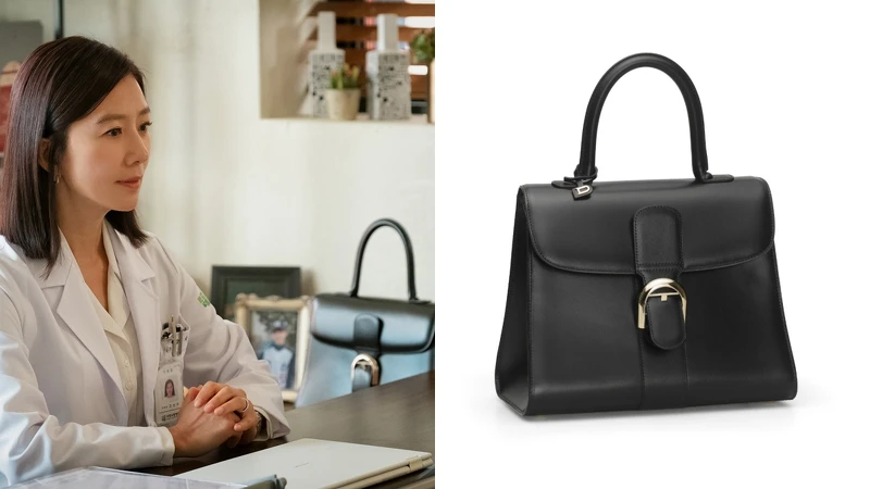 Delvaux Brillant系列黑色牛皮中型肩揹手提包（NT$197,600）