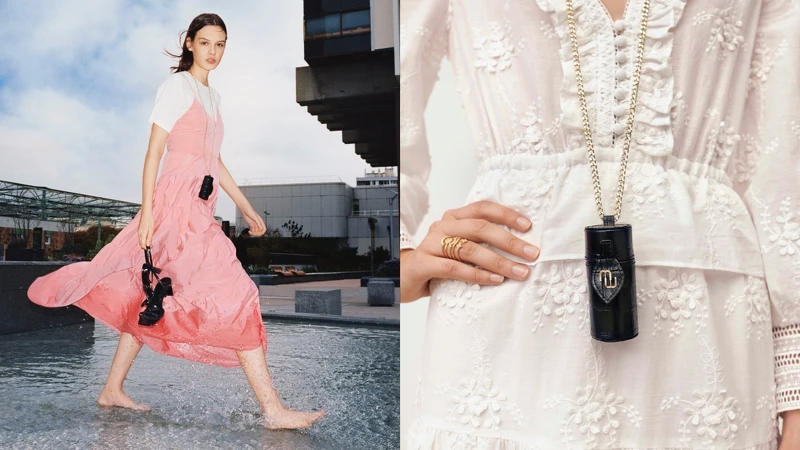 Maje L Walk 鱷魚壓紋唇膏盒（NT$3,950）