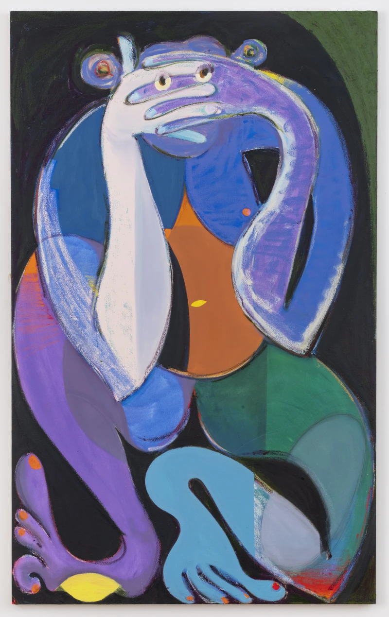 安通庫恩斯特 Anotne Könst, 猴子 Monkey, 2019, 畫布油彩與壓克力 oil and acrylic on canvas, 198.1 x 121.9 cm 安通庫恩斯特 Anotne Könst, 猴子 Monkey, 2019, 畫布油彩與壓克力 oil and acrylic on canvas, 198.1 x 121.9 cm