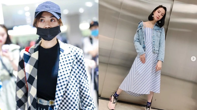 (左起)Jolin、程予希都著PortsPURE單品 (左起)Jolin、程予希都著PortsPURE單品