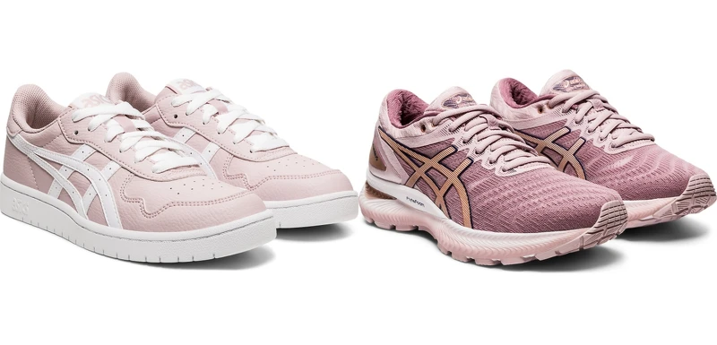 （左起）Asics Japan S（NT$2,500）、Asics Gel-Nimbus 22（NT$4,780）