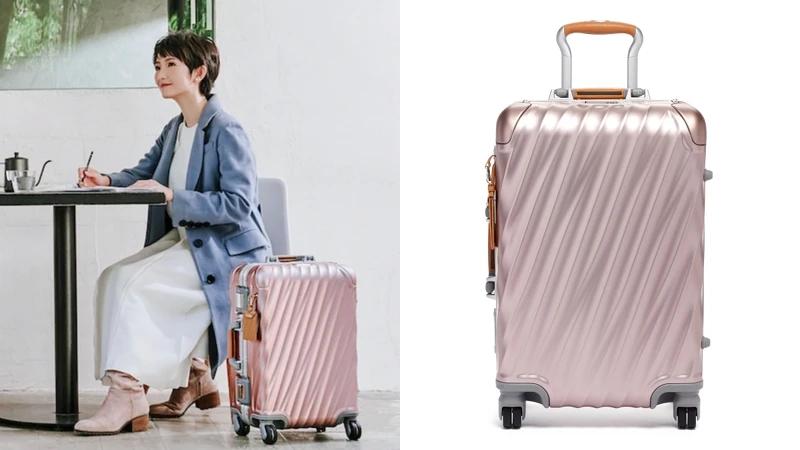 19Degree 鋁合金20吋行李箱：玫瑰金（NT$39,800）