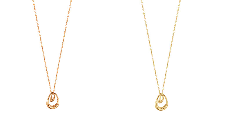 OFFSPRING系列18K玫瑰金鍊墜,NT31,400、18K金鍊墜,NT31,200。 OFFSPRING系列18K玫瑰金鍊墜,NT31,400、18K金鍊墜,NT31,200。