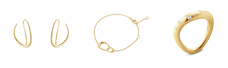 OFFSPRING系列18K金耳鉤,NT31,500、OFFSPRING系列18K金手環,NT27,000、18K金戒指,NT56,500。 OFFSPRING系列18K金耳鉤,NT31,500、OFFSPRING系列18K金手環,NT27,000、18K金戒指,NT56,500。