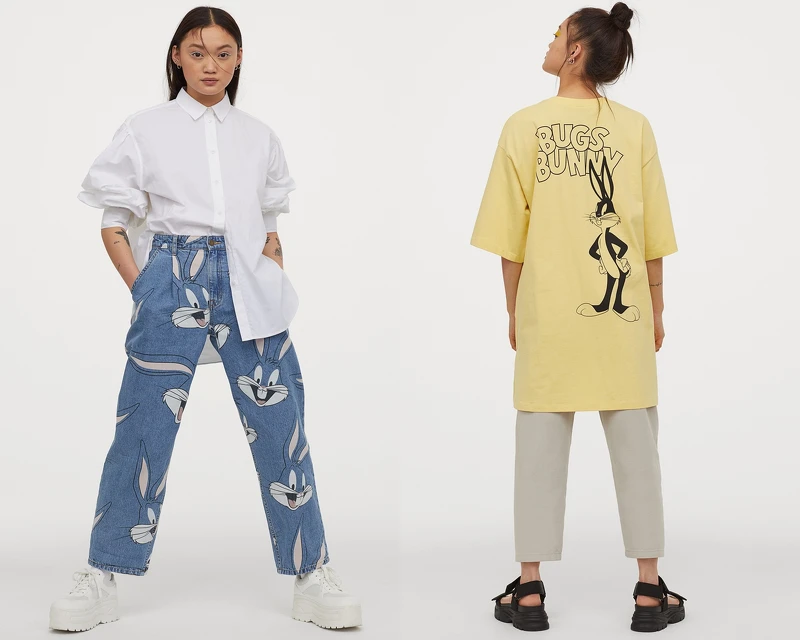 (左)褲子NT$999、(右)上衣NT$499 (左)褲子NT$999、(右)上衣NT$499