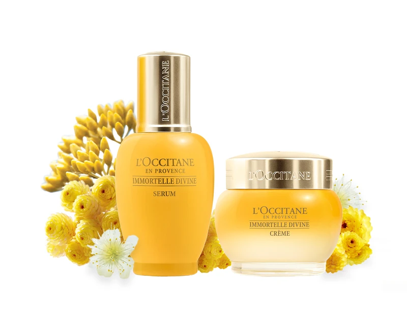 L’OCCITANE蠟菊賦活逆齡推薦組:包含蠟菊賦活極萃30ml+蠟菊賦活極萃霜50ml優惠價NT7,200(原價NT 9,050) L’OCCITANE蠟菊賦活逆齡推薦組:包含蠟菊賦活極萃30ml+蠟菊賦活極萃霜50ml優惠價NT7,200(原價NT 9,050)