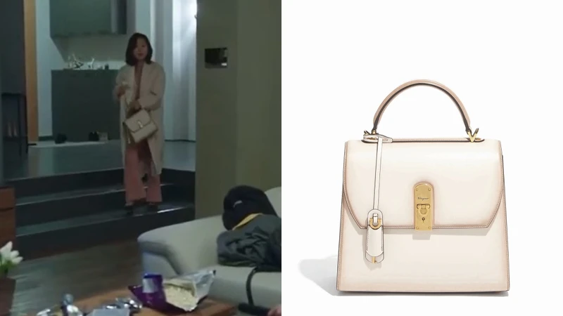 善雨同款：BOXYZ白色牛皮提包大型尺寸（NT$89,900）