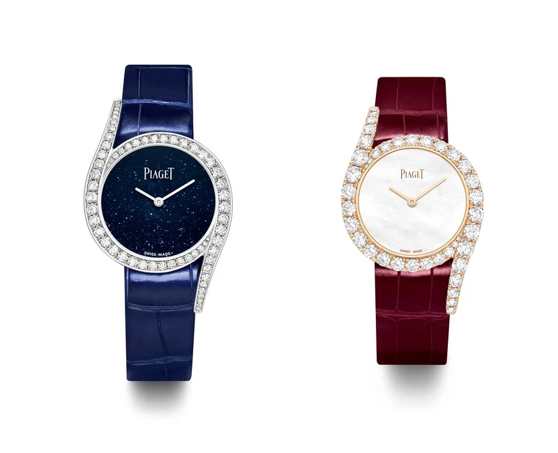 PIAGET Limelight Gala系列18K白金鑲鑽高級珠寶腕錶,26毫米;18K玫瑰金鑲鑽高級珠寶腕錶。 PIAGET Limelight Gala系列18K白金鑲鑽高級珠寶腕錶,26毫米;18K玫瑰金鑲鑽高級珠寶腕錶。