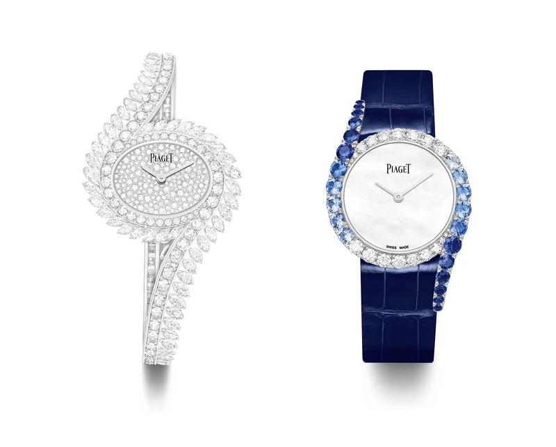 PIAGET Limelight Gala系列18K白金鑲鑽頂級珠寶腕錶;18K白金漸層藍寶石鑲鑽高級珠寶腕錶。 PIAGET Limelight Gala系列18K白金鑲鑽頂級珠寶腕錶;18K白金漸層藍寶石鑲鑽高級珠寶腕錶。