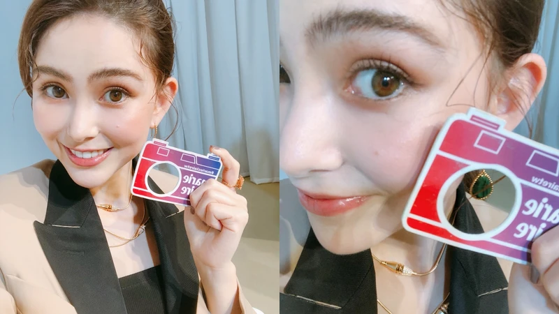 昆凌配戴自創彩拋品牌QUINLIVAN的橄欖綠。 昆凌配戴自創彩拋品牌QUINLIVAN的橄欖綠。