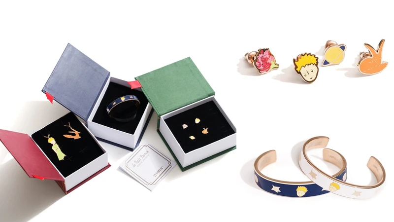小王子耳環組（NT$980）、星空小王子手環（NT$1,480）
