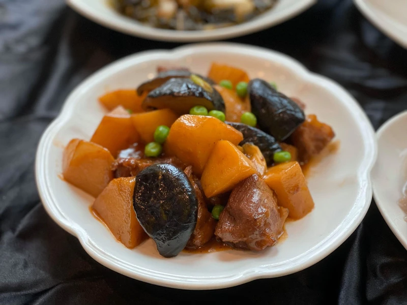 烏殼筍燒梅花肉 烏殼筍燒梅花肉