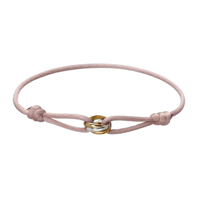 Trinity絲繩手環-石英粉 Trinity絲繩手環-石英粉