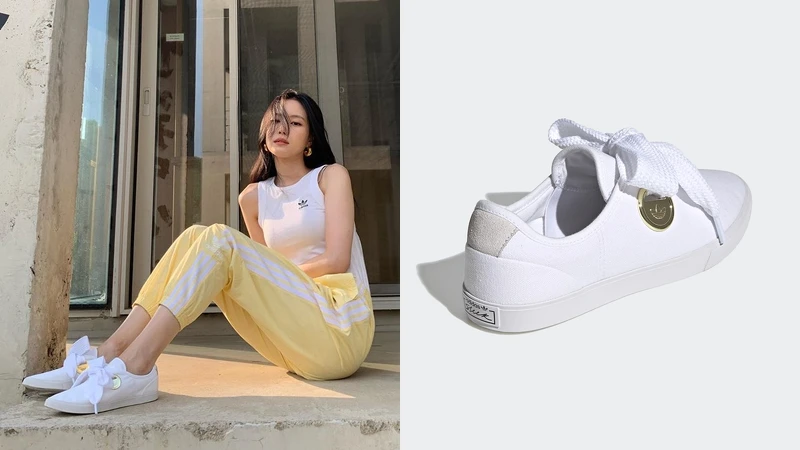 adidas Originals Sleek寬版鞋帶小白鞋，NT2,690