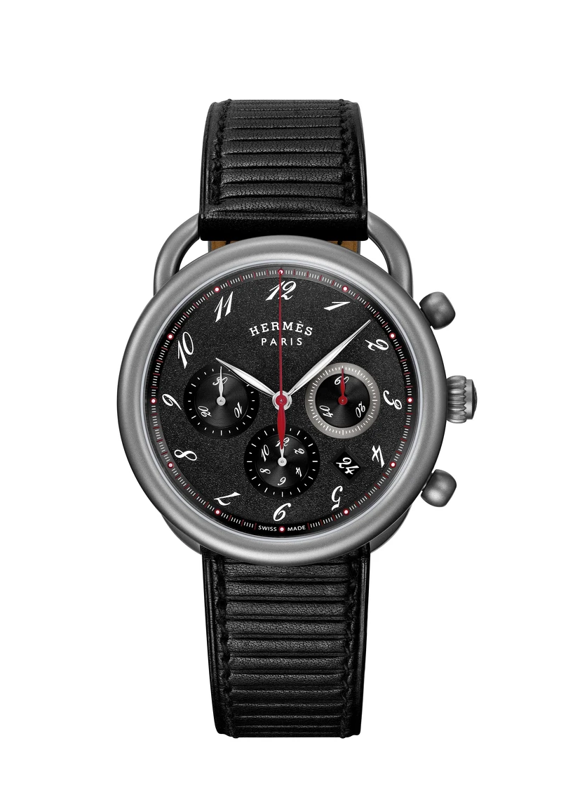愛馬仕Arceau Chrono Titanium 鈦金屬材質計時腕錶 愛馬仕Arceau Chrono Titanium 鈦金屬材質計時腕錶