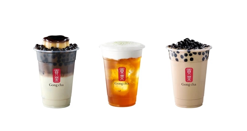 焦糖布丁珍珠拿鐵、奶蓋綠茶、珍珠奶茶 焦糖布丁珍珠拿鐵、奶蓋綠茶、珍珠奶茶