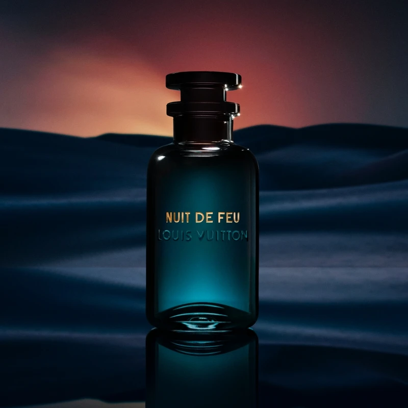 LV路易威登中東香水Nuit de Feu，中東2020年5月3日推出，獨家發售兩個月。全球其他地區將於2020年7月2日發售。