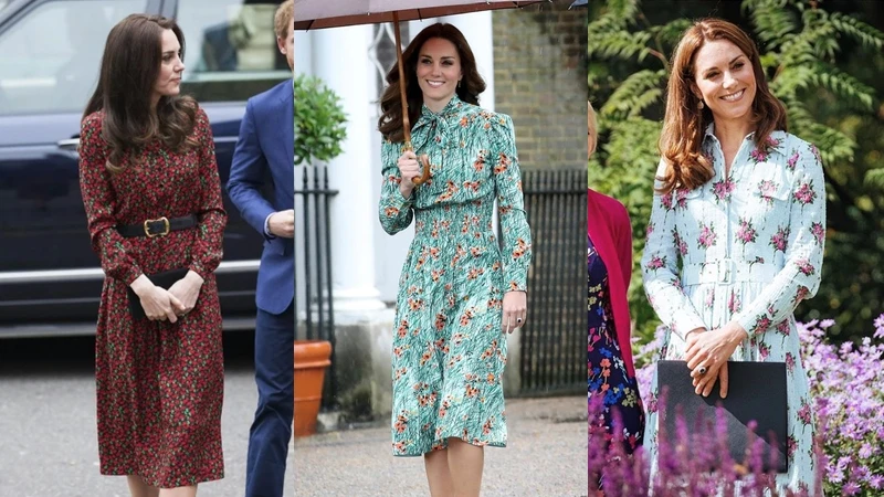 凱特王妃 Kate Middleton 洋裝穿搭風格:小碎花 凱特王妃 Kate Middleton 洋裝穿搭風格:小碎花