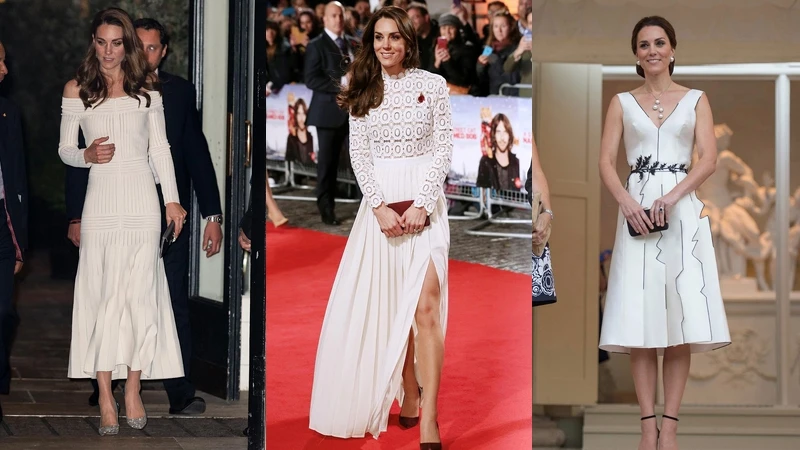 凱特王妃 Kate Middleton 洋裝穿搭風格:白色系 凱特王妃 Kate Middleton 洋裝穿搭風格:白色系