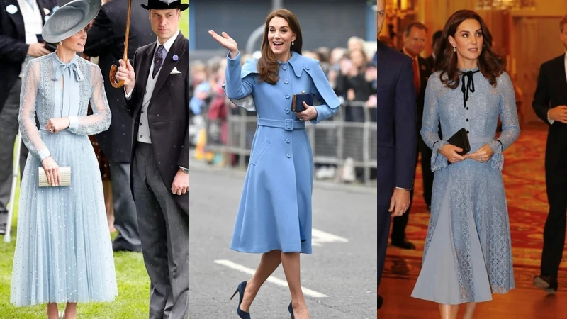 凱特王妃 Kate Middleton 洋裝穿搭風格:藍色系 凱特王妃 Kate Middleton 洋裝穿搭風格:藍色系