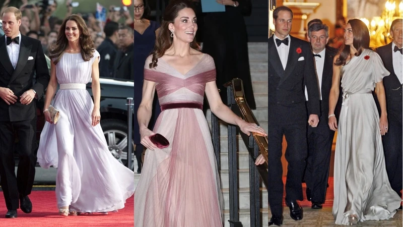 凱特王妃 Kate Middleton 洋裝穿搭風格:仙氣雪紡與綢緞 凱特王妃 Kate Middleton 洋裝穿搭風格:仙氣雪紡與綢緞