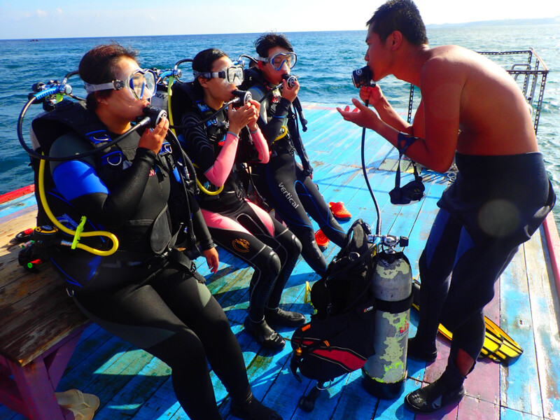 南灣平台式潛水體驗。Source：KLOOK