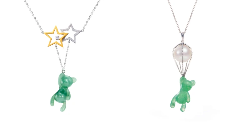 林曉同「陪伴玉熊」系列星星熊套鍊、珍珠氣球熊墜飾 林曉同「陪伴玉熊」系列星星熊套鍊、珍珠氣球熊墜飾