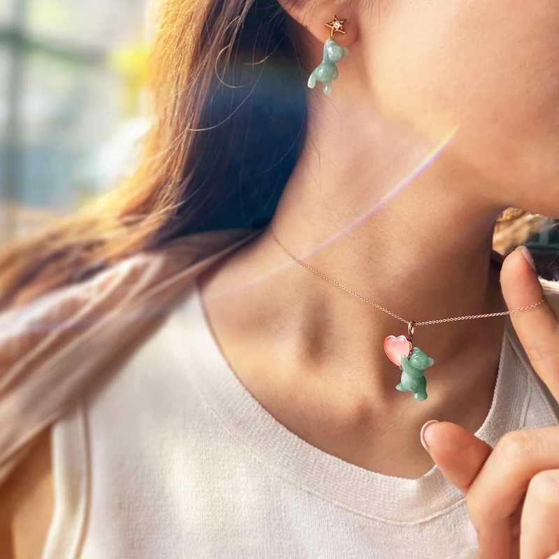 林曉同「陪伴玉熊」系列星星熊耳環、愛心熊墜飾 林曉同「陪伴玉熊」系列星星熊耳環、愛心熊墜飾