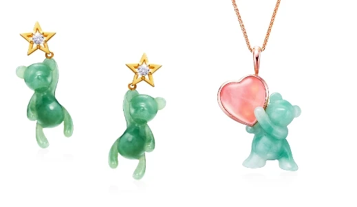 林曉同「陪伴玉熊」系列星星熊耳環、愛心熊墜飾 林曉同「陪伴玉熊」系列星星熊耳環、愛心熊墜飾