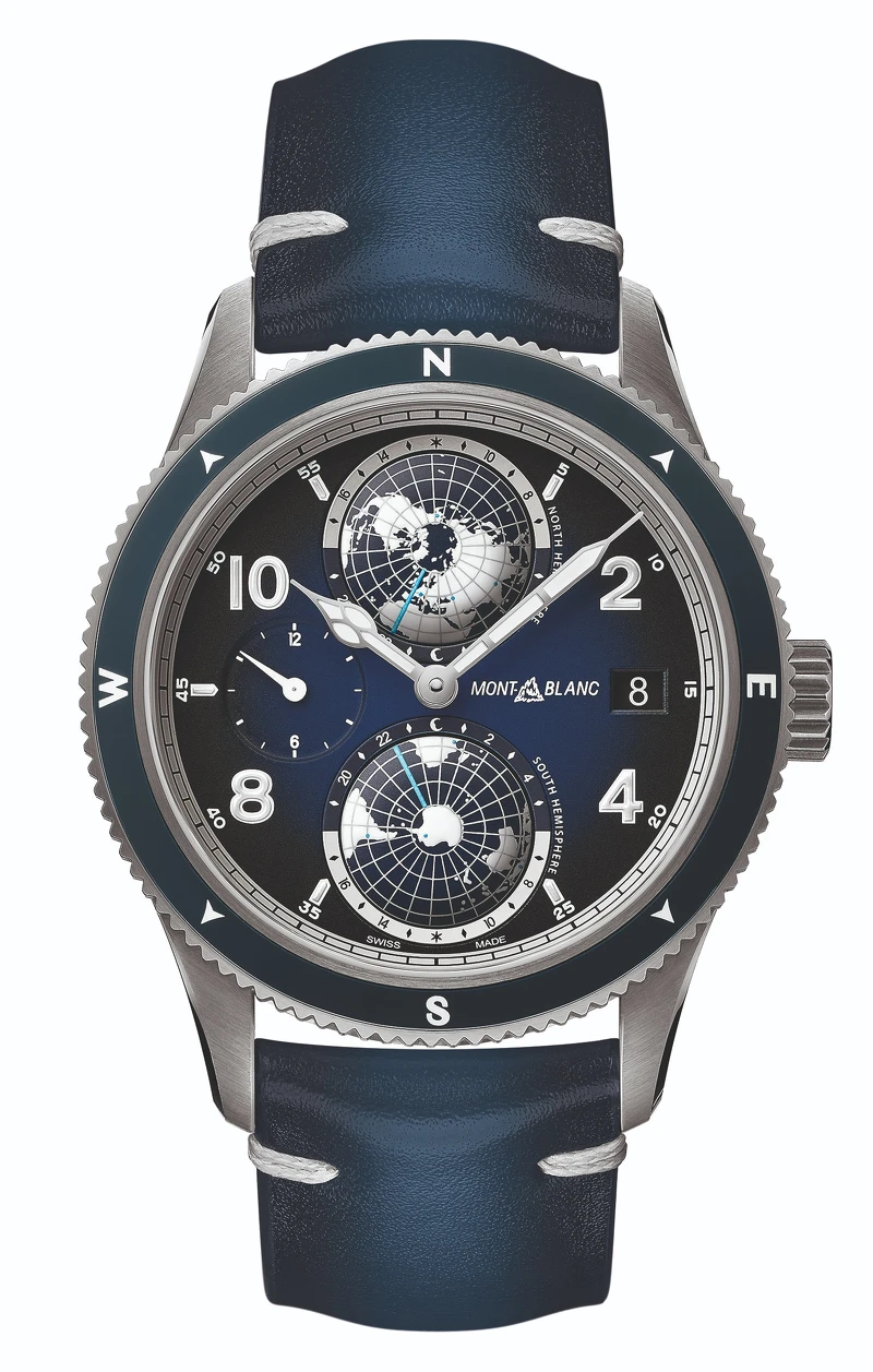 萬寶龍1858系列Geosphere世界時間腕錶,NT$193,700 萬寶龍1858系列Geosphere世界時間腕錶,NT$193,700