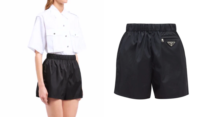 Prada Nylon Gabardine Shorts