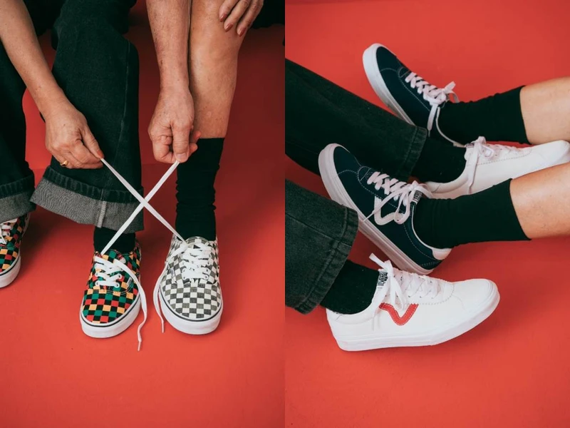 UA VANS SPORT藍色鞋款,NT2,380、UA AUTHENTIC彩色格鞋款,NT1,780、UA VANS SPORT白色鞋款,NT2,380、UA AUTHENTIC黑白格鞋款,NT1,780。 UA VANS SPORT藍色鞋款,NT2,380、UA AUTHENTIC彩色格鞋款,NT1,780、UA VANS SPORT白色鞋款,NT2,380、UA AUTHENTIC黑白格鞋款,NT1,780。
