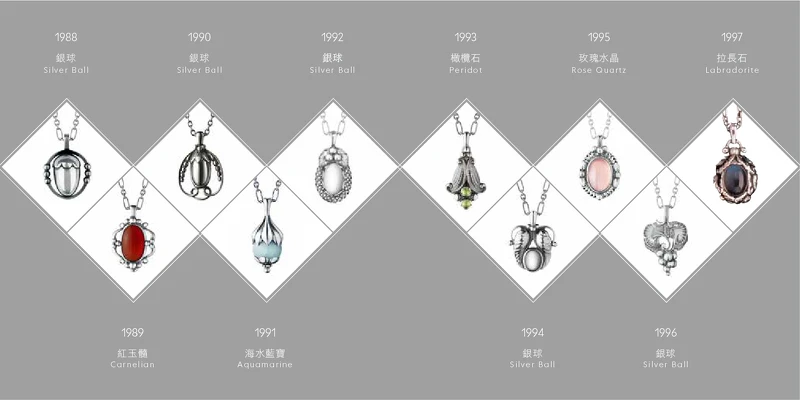 GEORG JENSEN HERITAGE系列 1988-1997 GEORG JENSEN HERITAGE系列 1988-1997