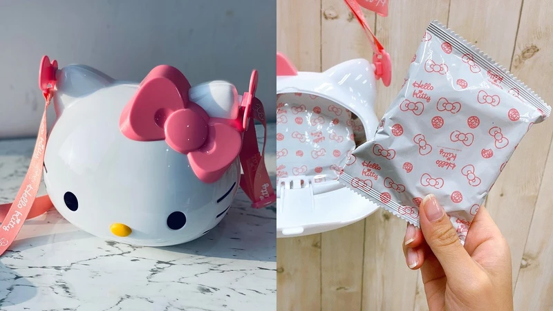 Hello Kitty雪米餅造型筒禮盒 499元 Hello Kitty雪米餅造型筒禮盒 499元