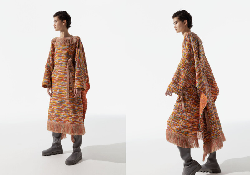 韻雅聲浪圓領洋裝NT153,300 韻雅聲浪圓領洋裝NT153,300