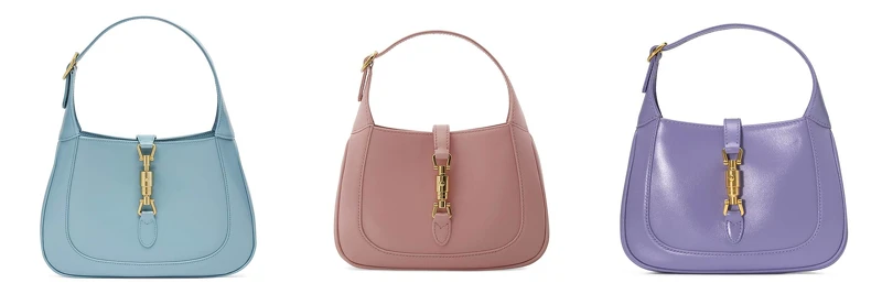 JACKIE 1961 小型肩背包(天藍)、JACKIE 1961 迷你肩背包(淡粉)、JACKIE 1961 迷你肩背包(淺紫)