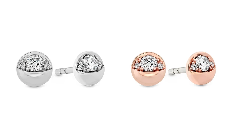 BEHATI BOLD SHAPE白K金鑽石耳環、BEHATI BOLD SHAPE玫瑰金鑽石耳環 BEHATI BOLD SHAPE白K金鑽石耳環、BEHATI BOLD SHAPE玫瑰金鑽石耳環