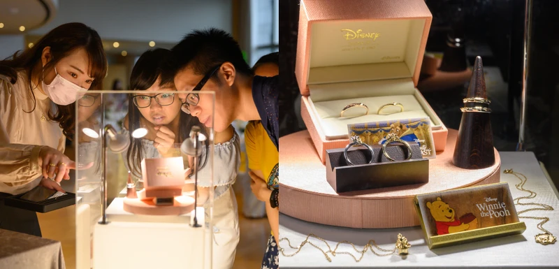 新人對K.UNO迪士尼系列婚戒款式充滿興趣