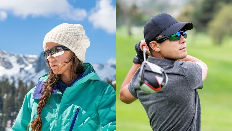 運動款太陽眼鏡以全新材質製作,售價8500元 運動款太陽眼鏡以全新材質製作,售價8500元